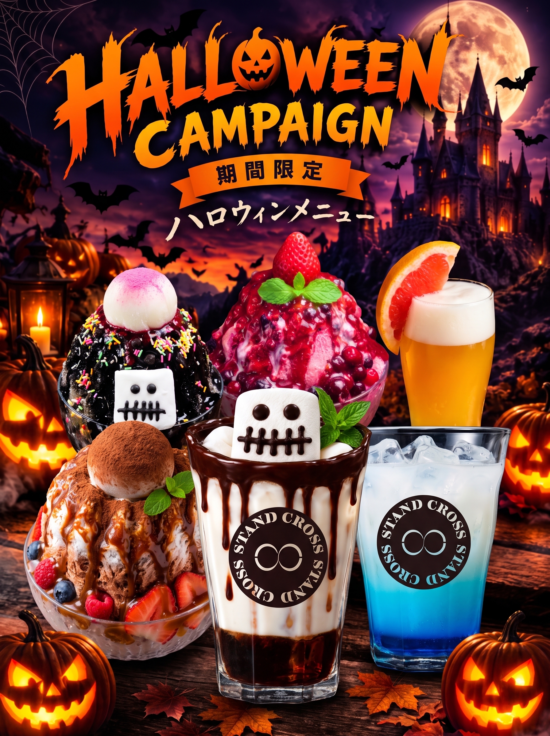 X STAND池袋西口店のハロウィン限定メニュー